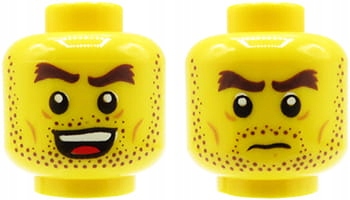 

Lego głowa główka figurki męska, zarost