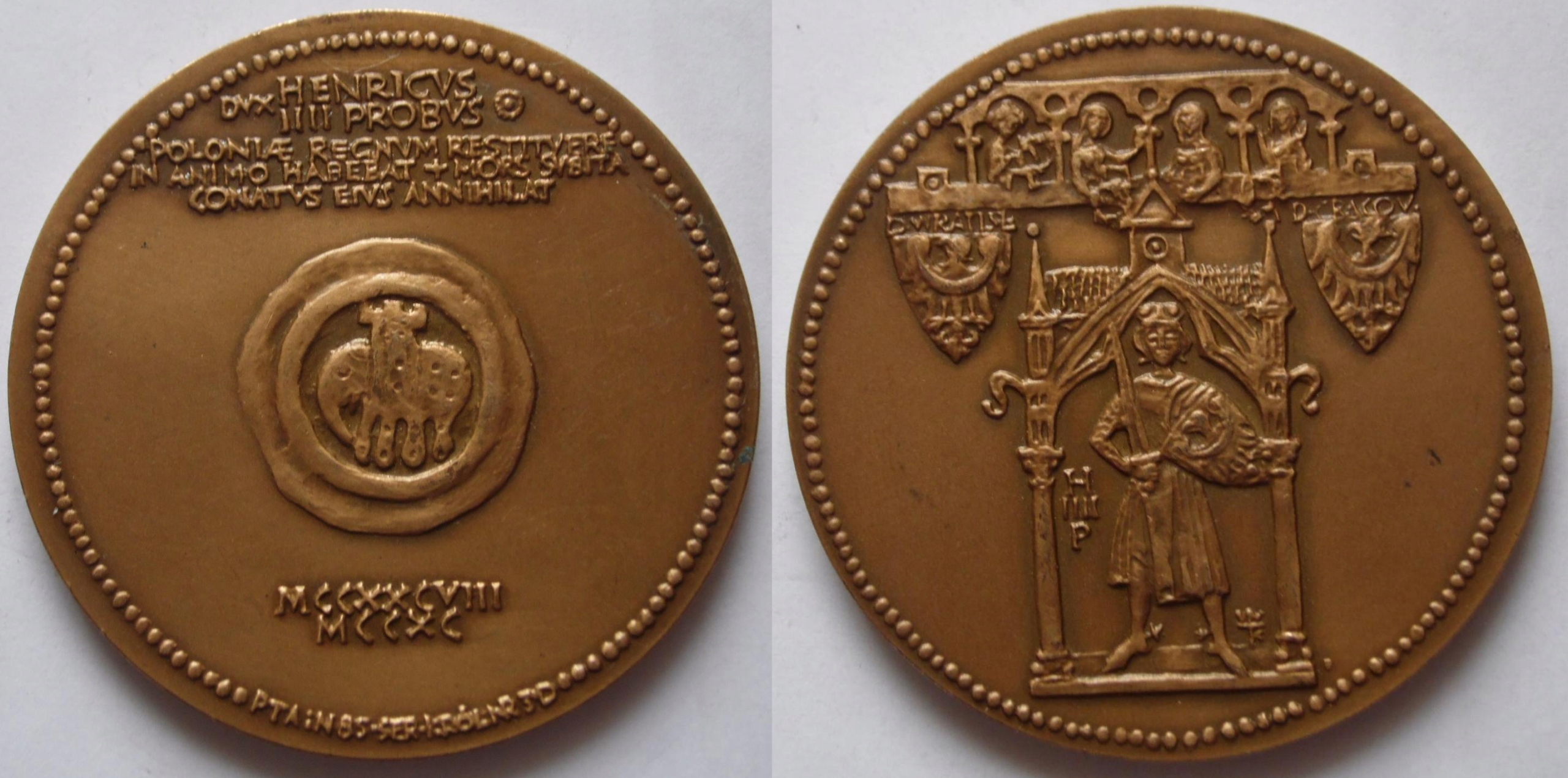 Henryk IV Probus 1288 – 1290, medal PTAiN, seria królewska