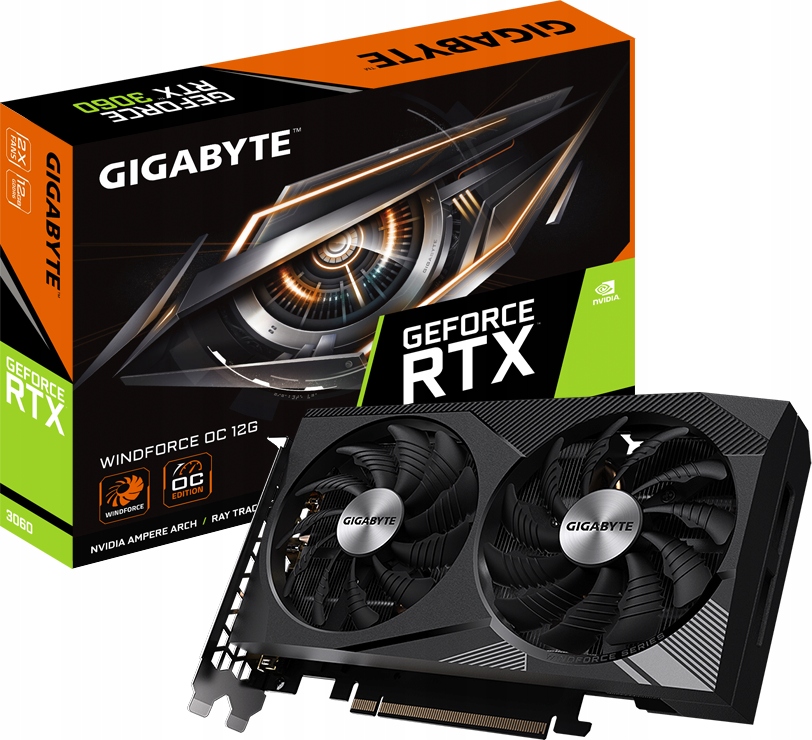 Herní grafická karta Gigabyte GeForce Rtx 3060 Oc 12GB GDDR6 DX12 Dlss