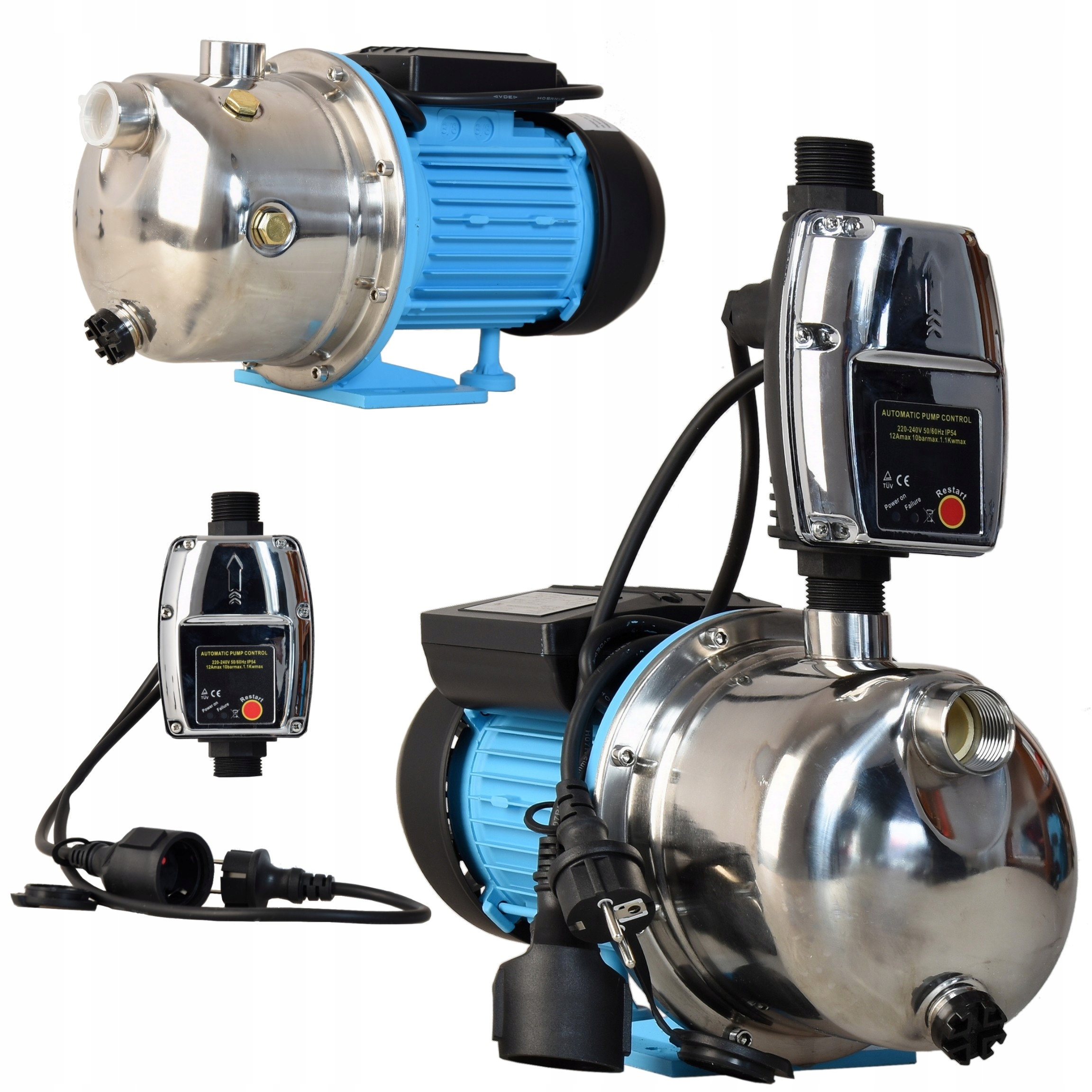 Hydroforová Pumpa 3600 L/h 1100 W Automatické Ovládanie Prevádzky Čerpadla Csk 5