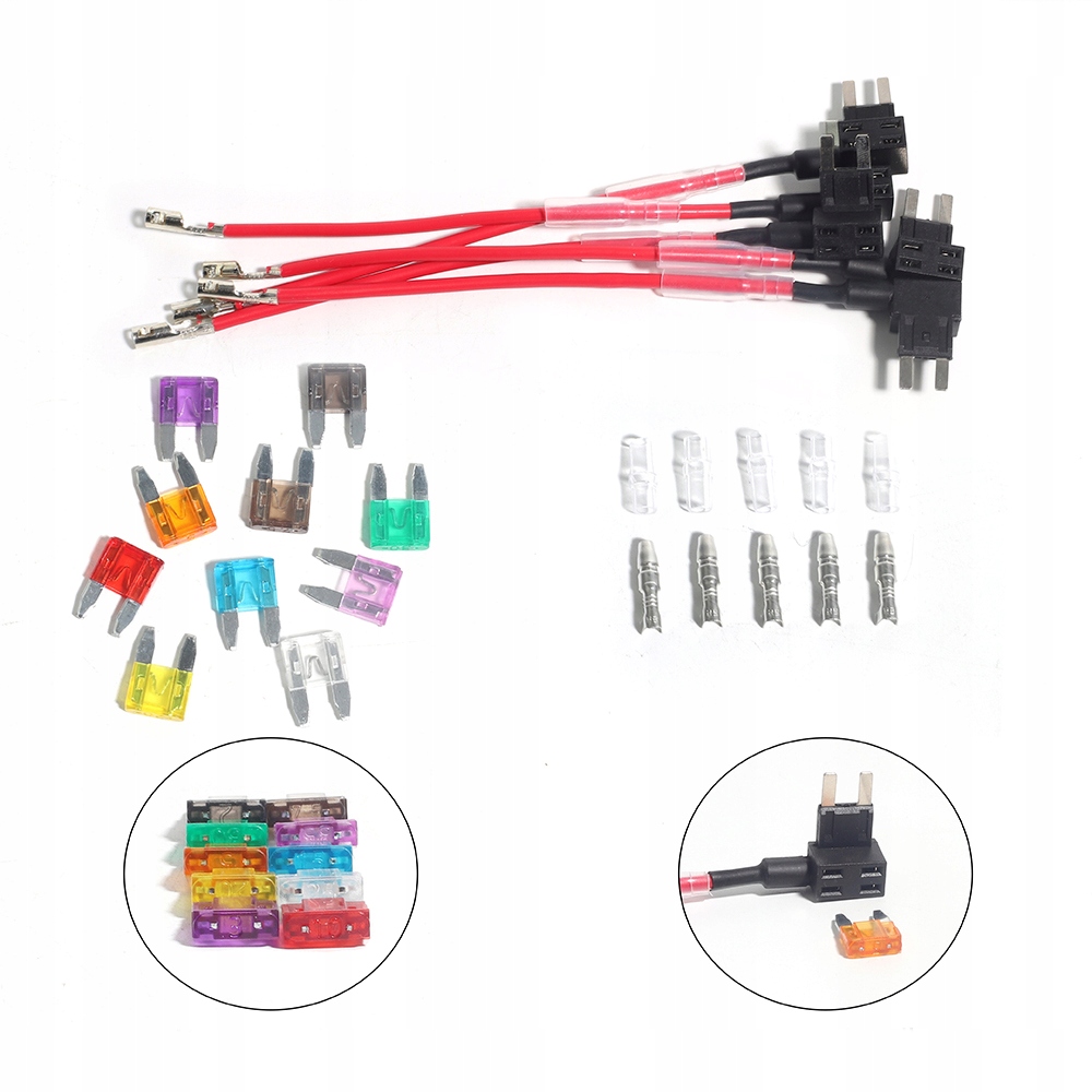 BEZPIECZNIKI SAMOCHODOWE płytkowy Zestaw Z KONEKTORÓW 120szt EAN (GTIN) 6942422603763