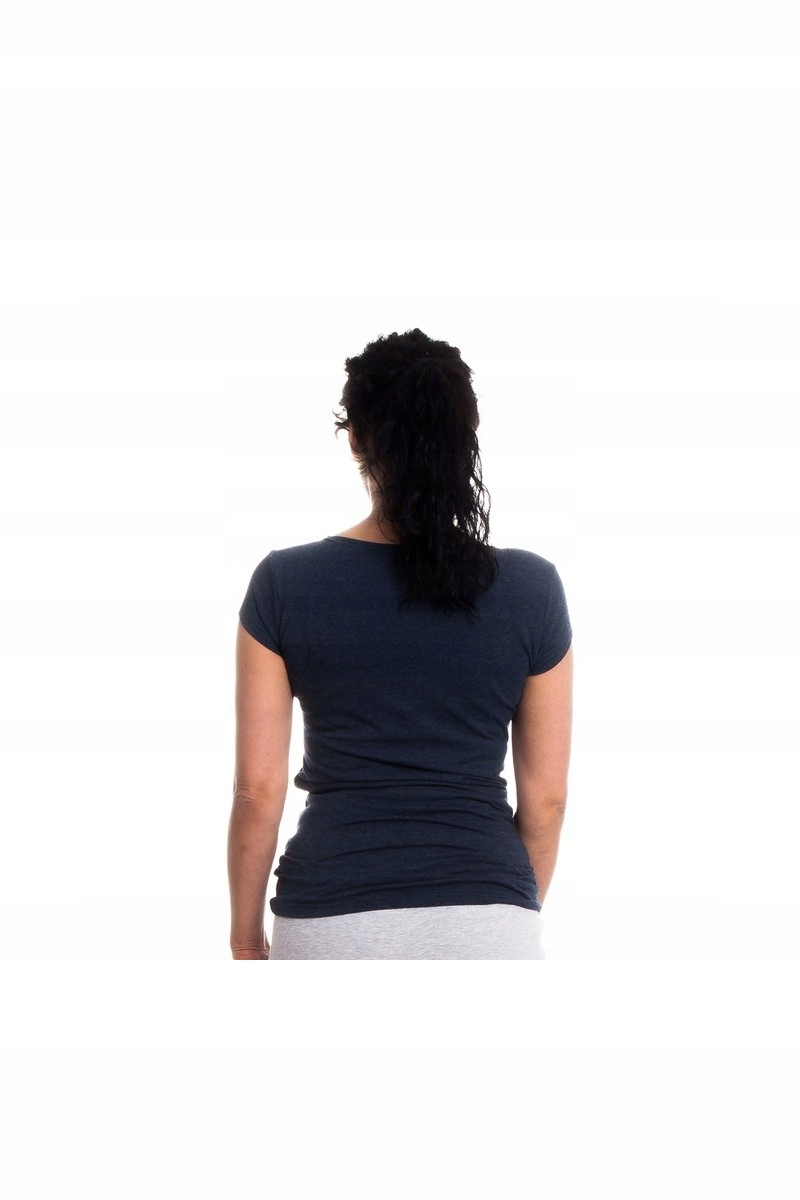 T-SHIRT CIĄŻOWY I DO KARMIENIA 'RENADA' rozm. XL Kolor niebieski