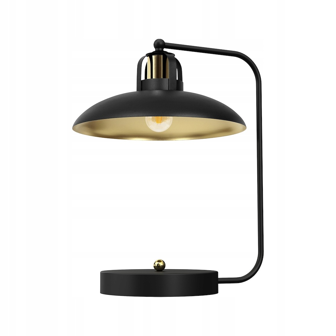 Stolní lampa Felix Černá Zlatá 1xE27
