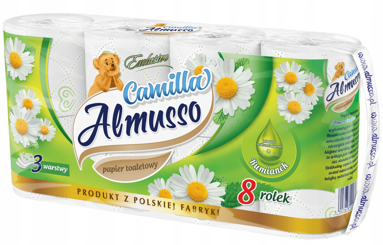 

Papier toaletowy zapachowy Almusso 8 szt. rumianek
