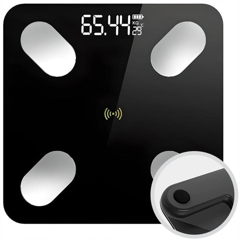 Waga łazienkowa LCD analityczna inteligentna Bluetooth cyfrowa 180kg 25w1 Marka bez marki