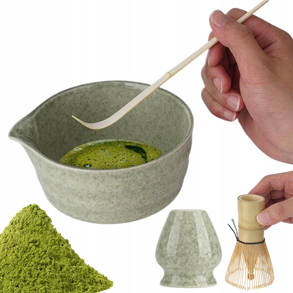 Profesionální sada Matcha s příslušenstvím pro přípravu čaje a koktejlů