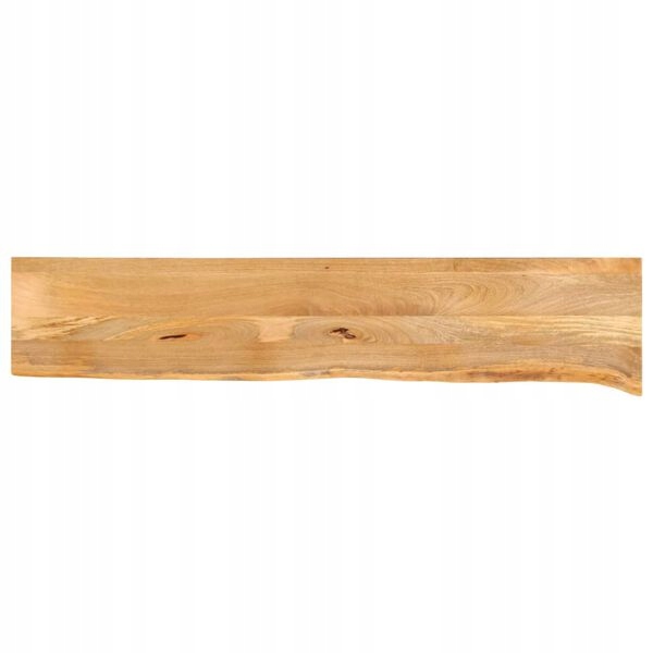 Stolová doska s prírodným okrajom 140x40x3,8 cm masívne mangové drevo
