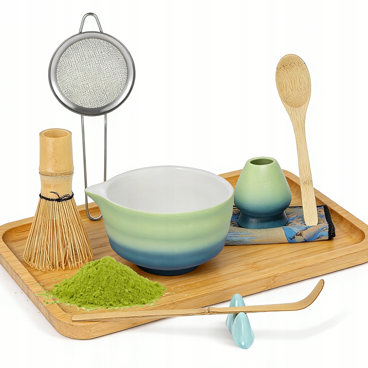 Levně 8v1 Kompletní Set Na Čaj Matcha Keramický Elegantní Dárek