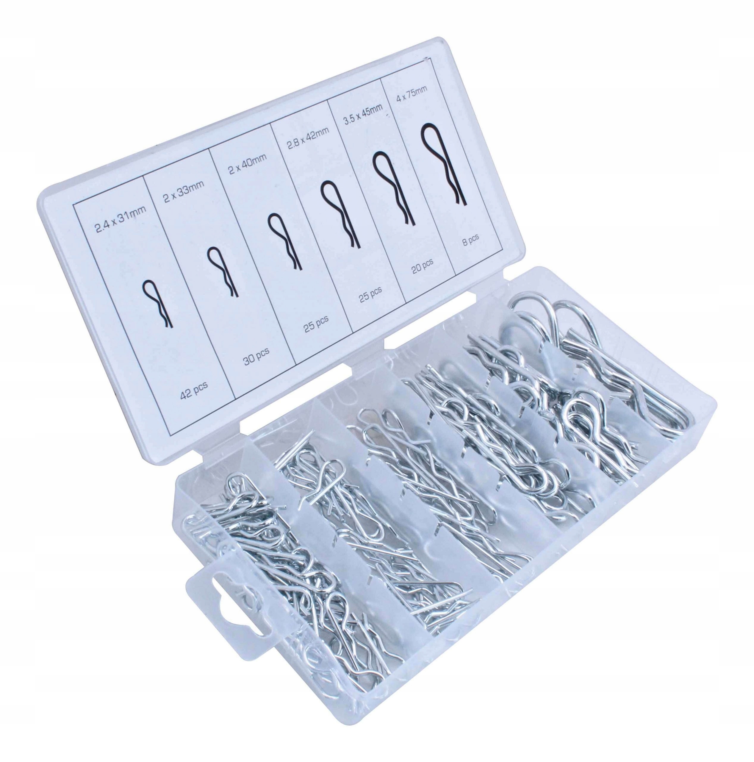 ZAWLECZKI SPRĘŻYNOWE 150SZT ZESTAW ZAWLECZEK RÓŻNE Marka Asta