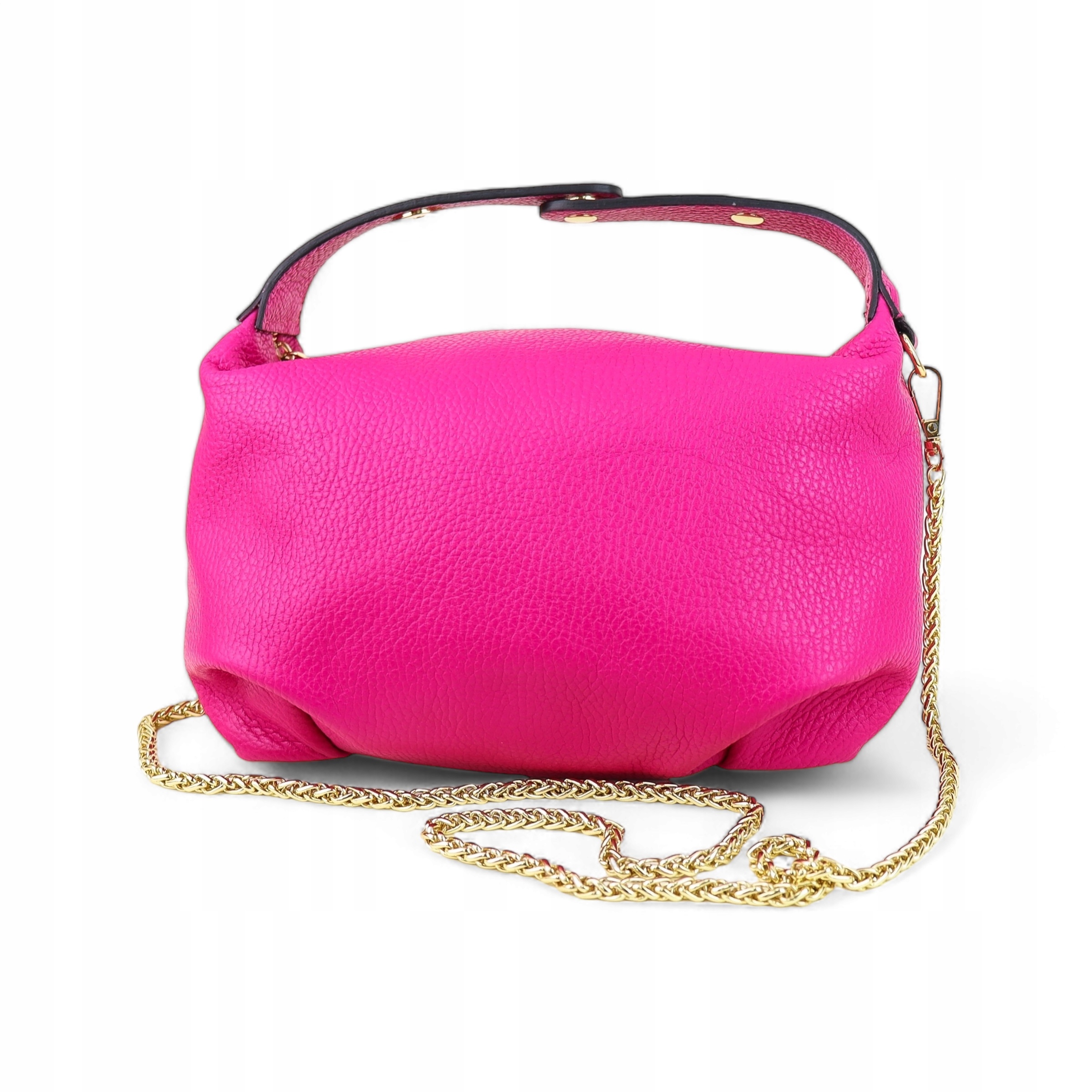 Dámská kabelka z přírodní kůže Hina-M Fuchsia