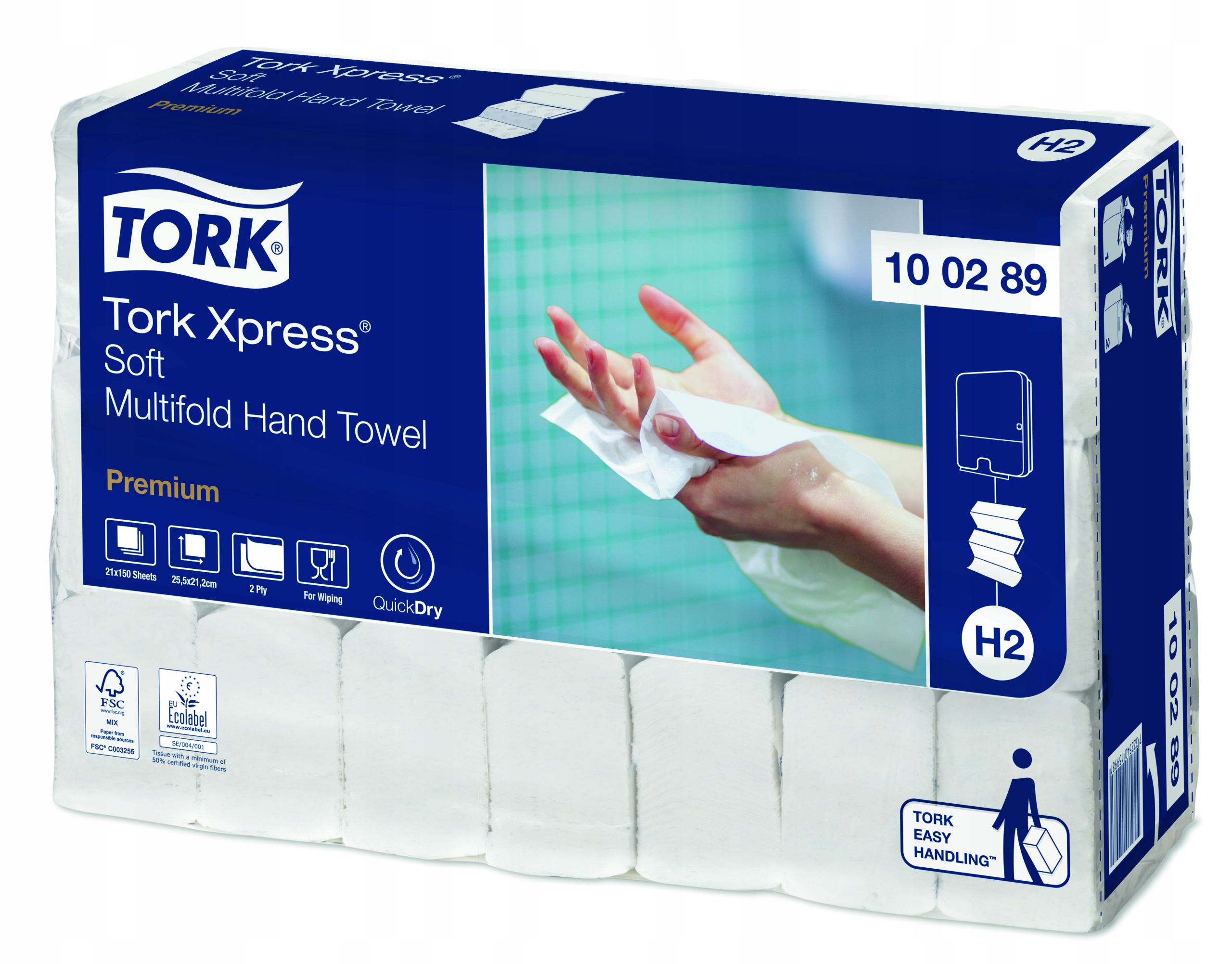 

Ręcznik H2 Xpress Multifold Tork 100289 3-Panel