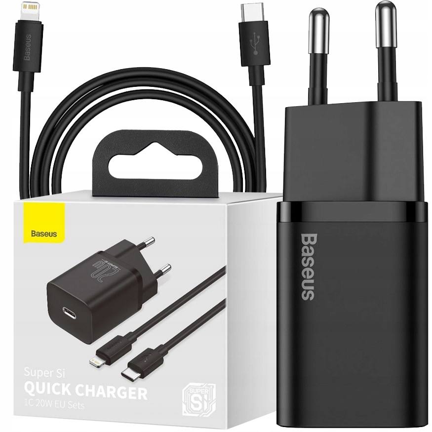 

Ładowarka sieciowa Baseus Si USB-C+Lightning