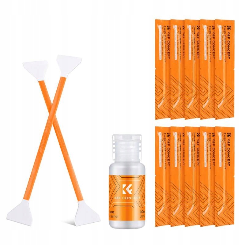 Zestaw podwójnych szpatułek czyszczących do matrycy F-Frame K&F + płyn 20ml