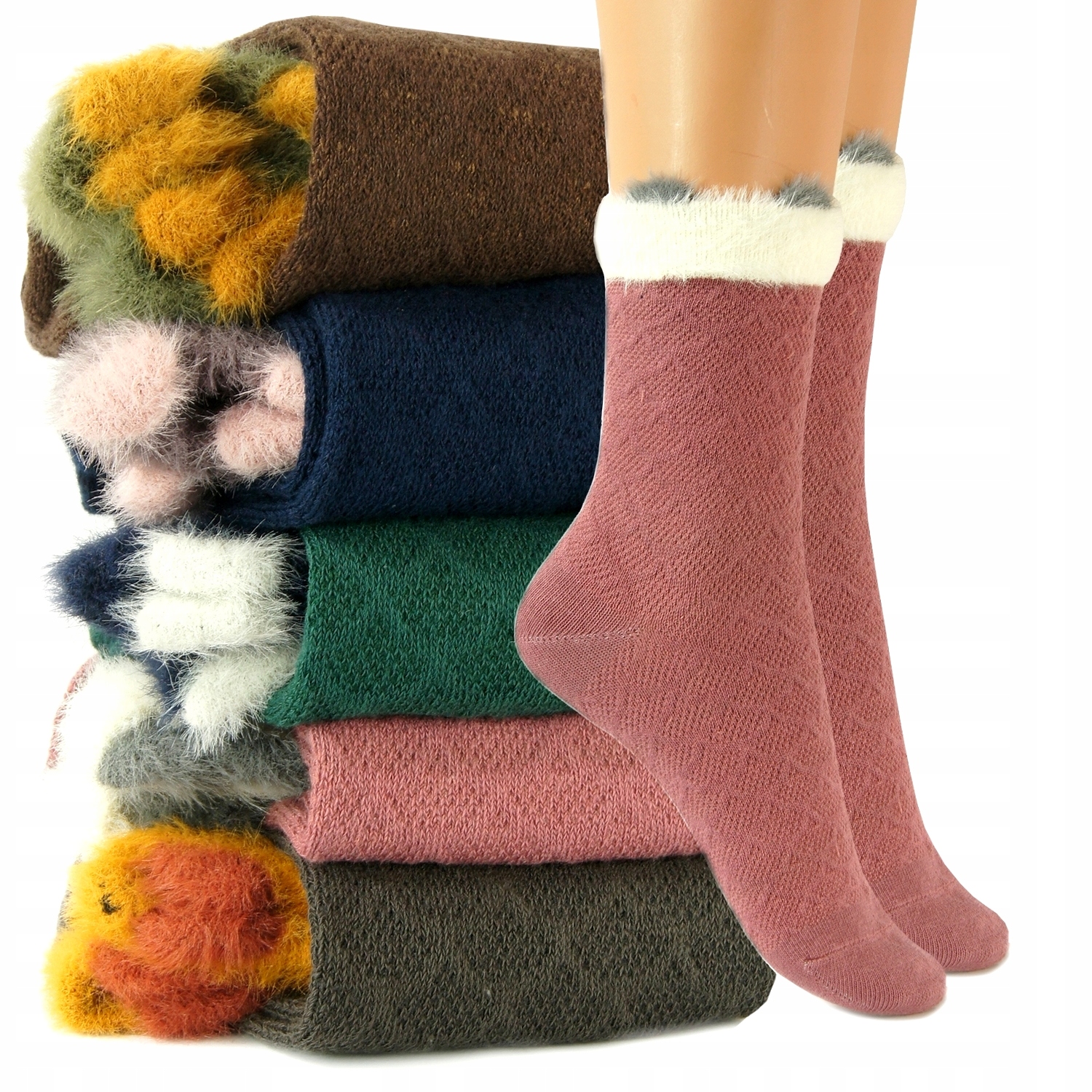 

5x Trwałe Damskie skarpety Jakość Premium 35-38
