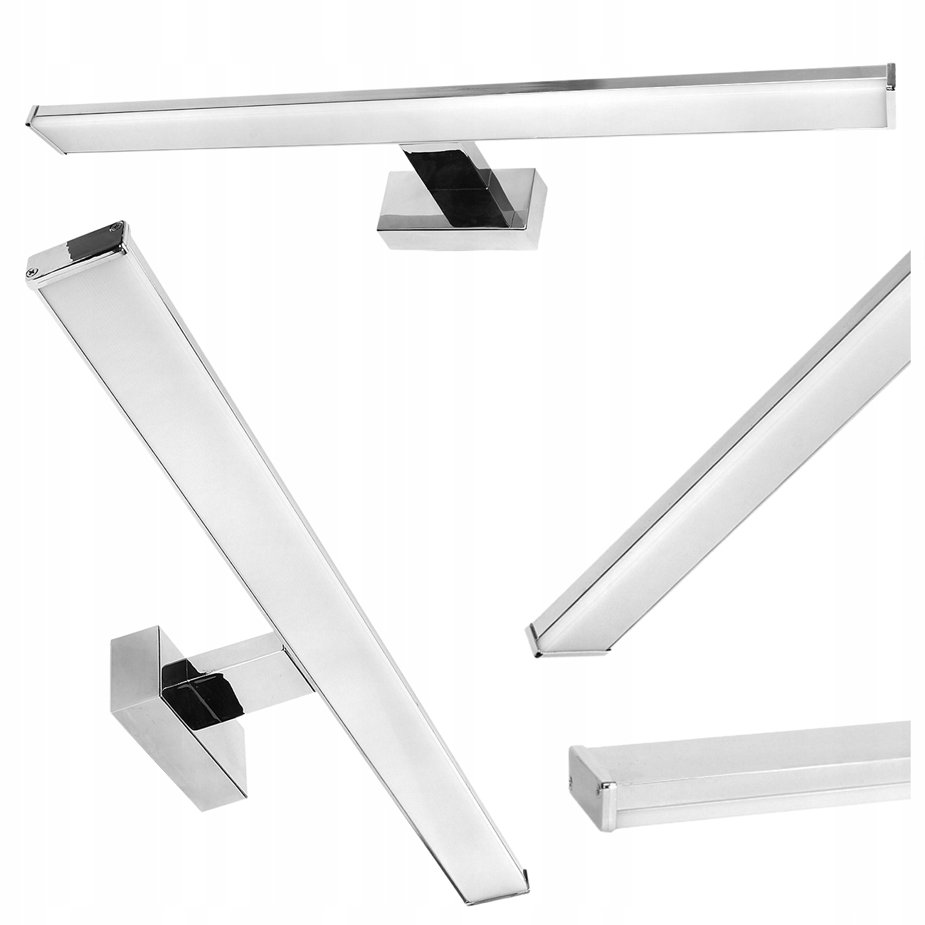 Led Koupelnové Nástěnné Svítidlo Slim 53 CM 12 W 4000 K Neutrální Bílý Chrom, Moderní