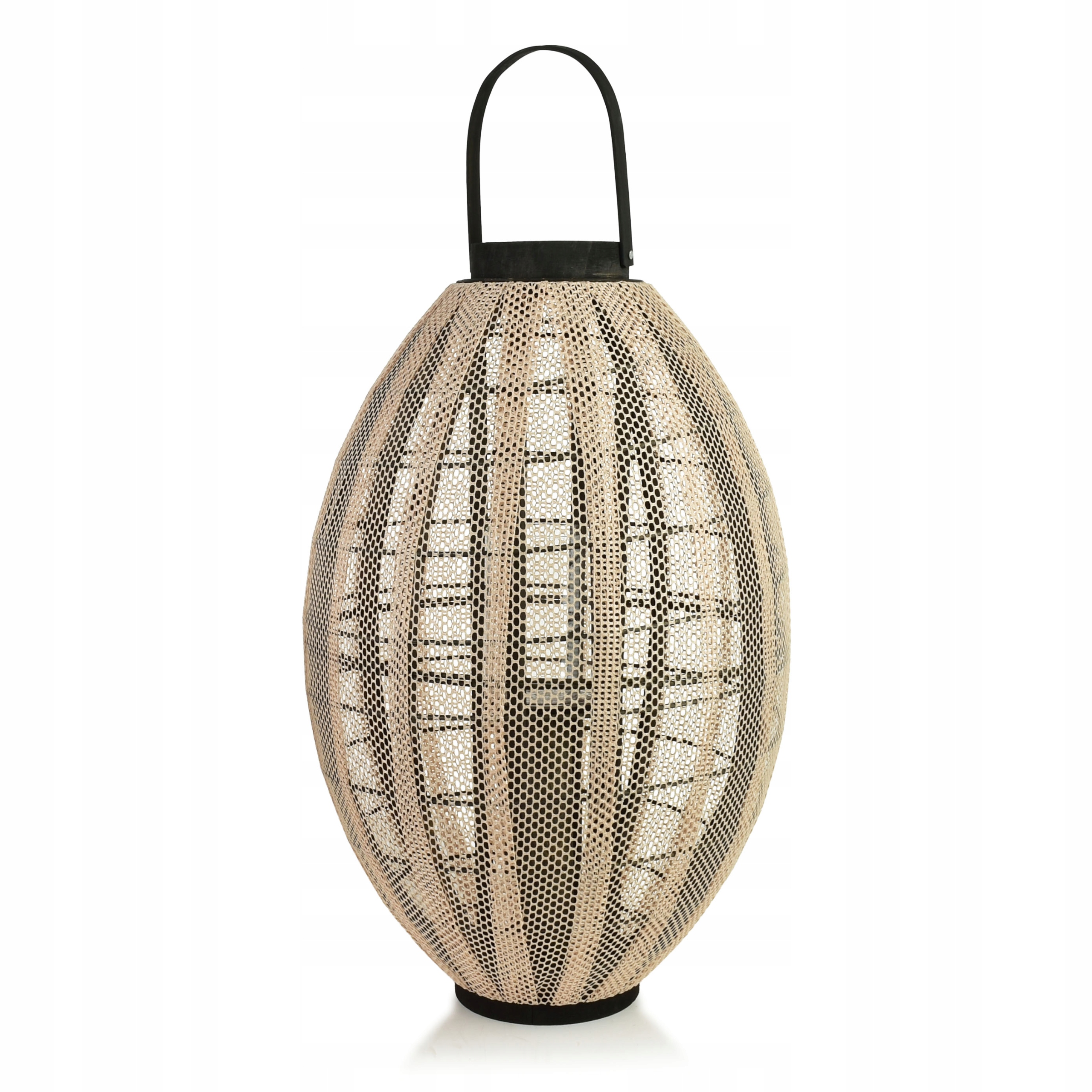 Dekoratívna lampa 58 cm béžovo-čierna na terasu do záhrady