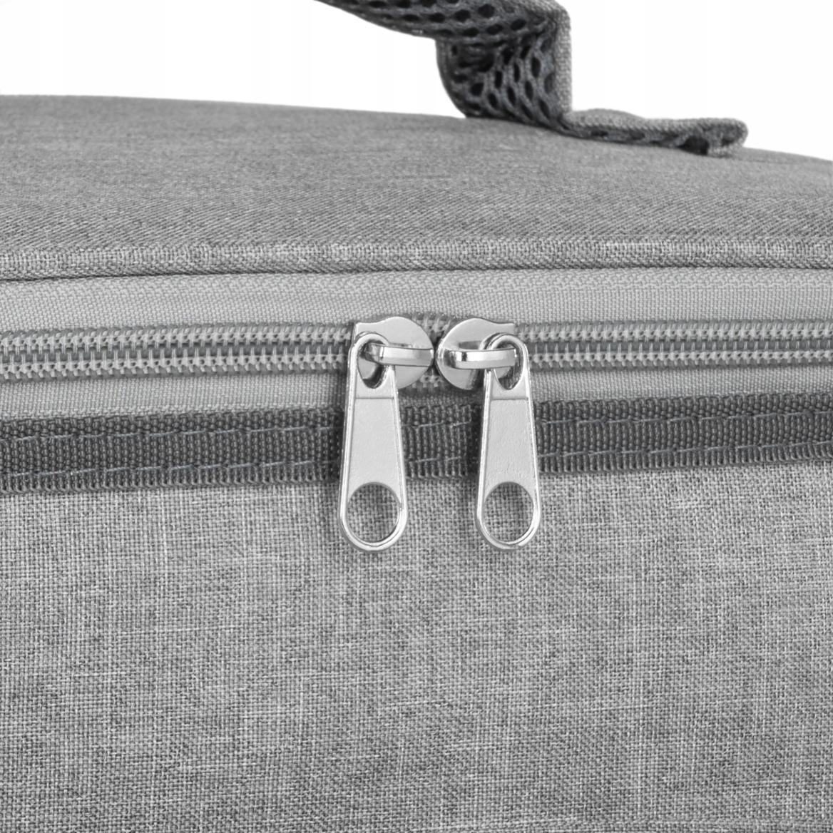 SOLIDNA TORBA TERMICZNA NA LUNCH PIKNIK 2 KOMORY + KIESZENIE + 2x400ML Pojemność 16 l