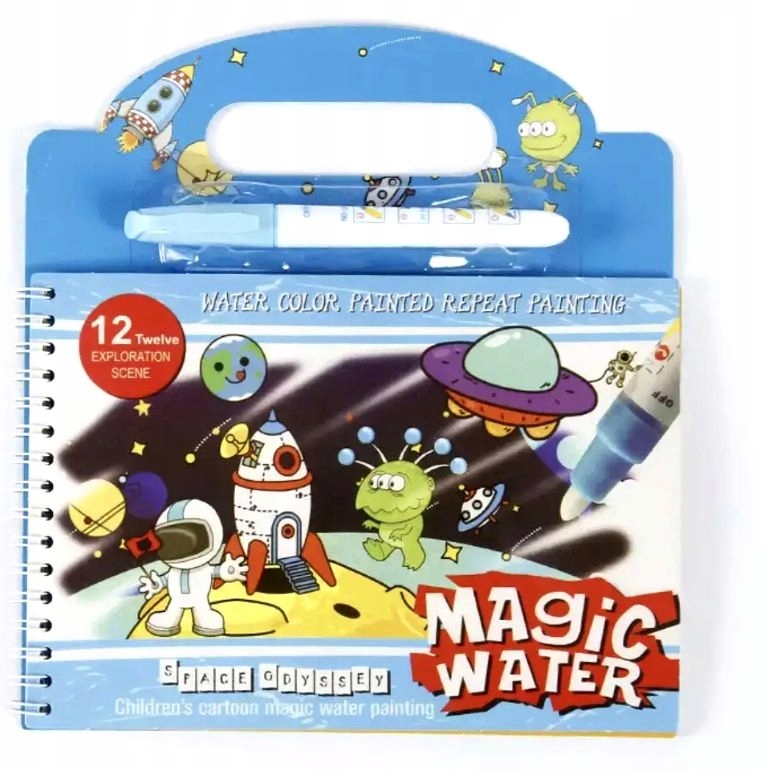 KOLOROWANKA WODNA +FLAMASTER MALOWANKA KOSMOS