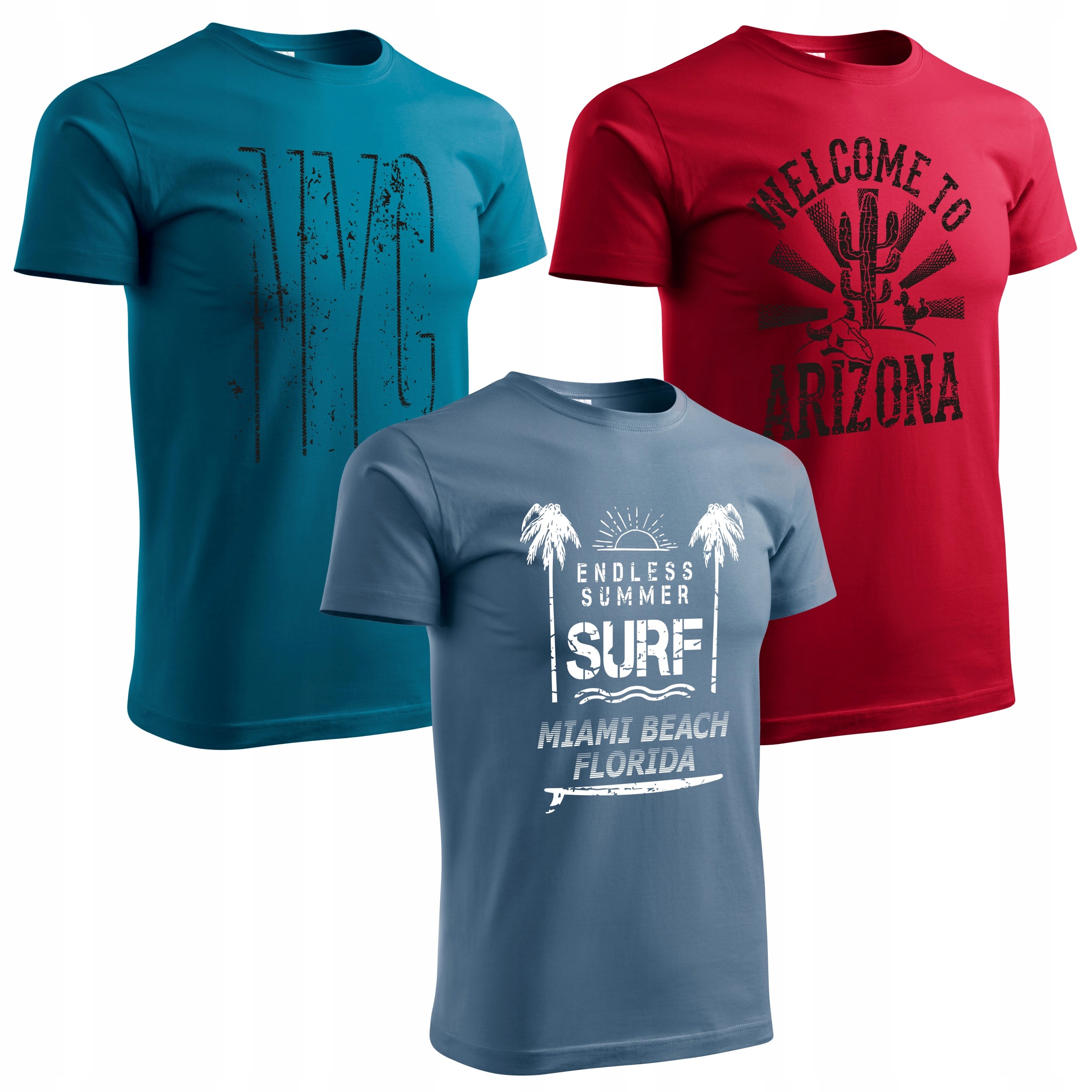 

Koszulki Męskie 3szt koszulka t-shirt komplet 3pak