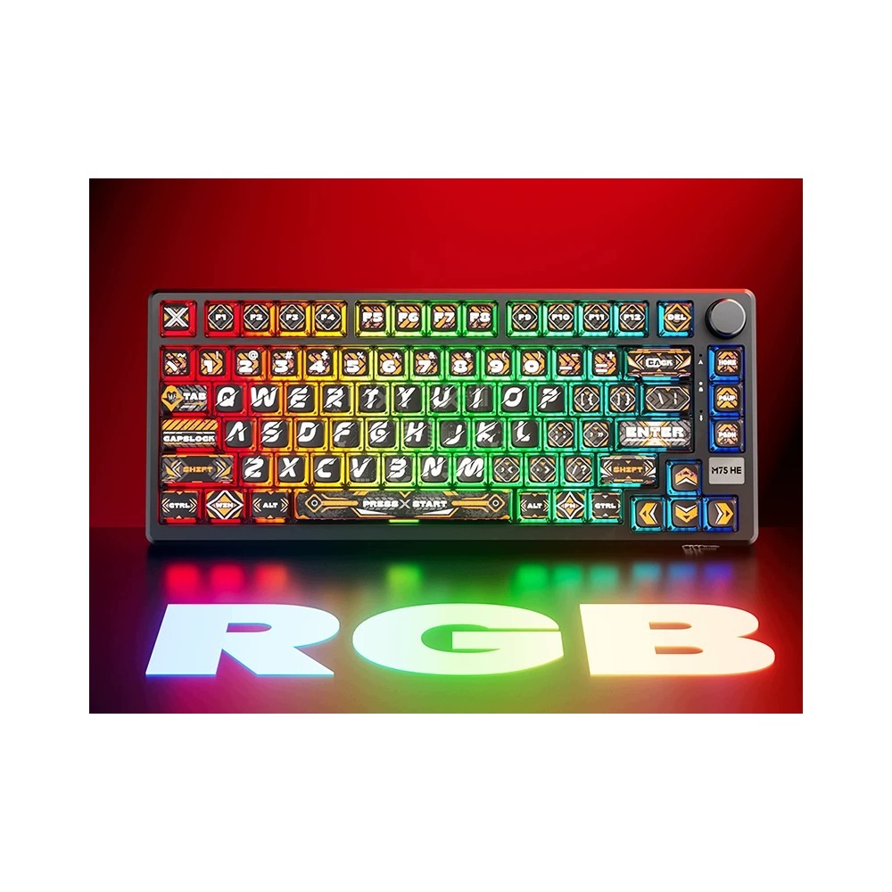 ROYAL KLUDGE RKM75 HE Hephaestus Gaming Keyboard Mint switch — 16
