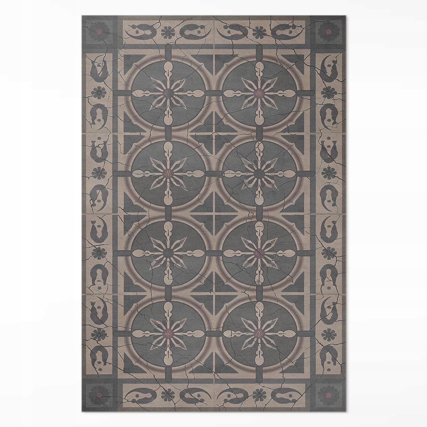 Loftový vinylový koberec Rozmer: 140 x 210 cm Rustikálny geometrický ornament