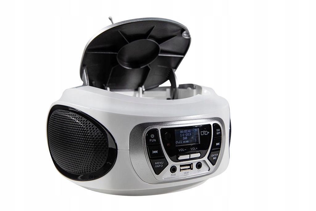 BOOMBOX RADIOODTWARZACZ RADIO DAB+ CD USB MP3 AUX Marka Trevi