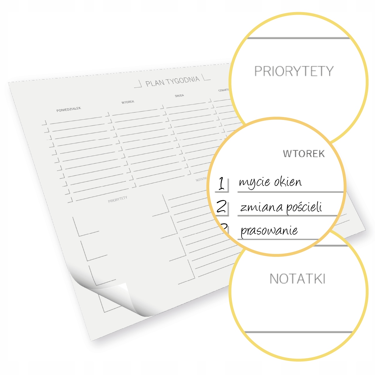 

Plan Tygodnia planer notes A4 26 kartek M