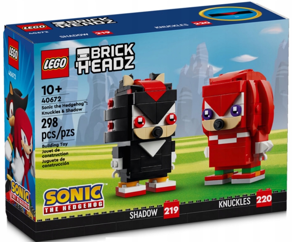 LEGO BRICKHEADZ 40672 KNUCKLES I SHADOW 10+ NOWOŚĆ