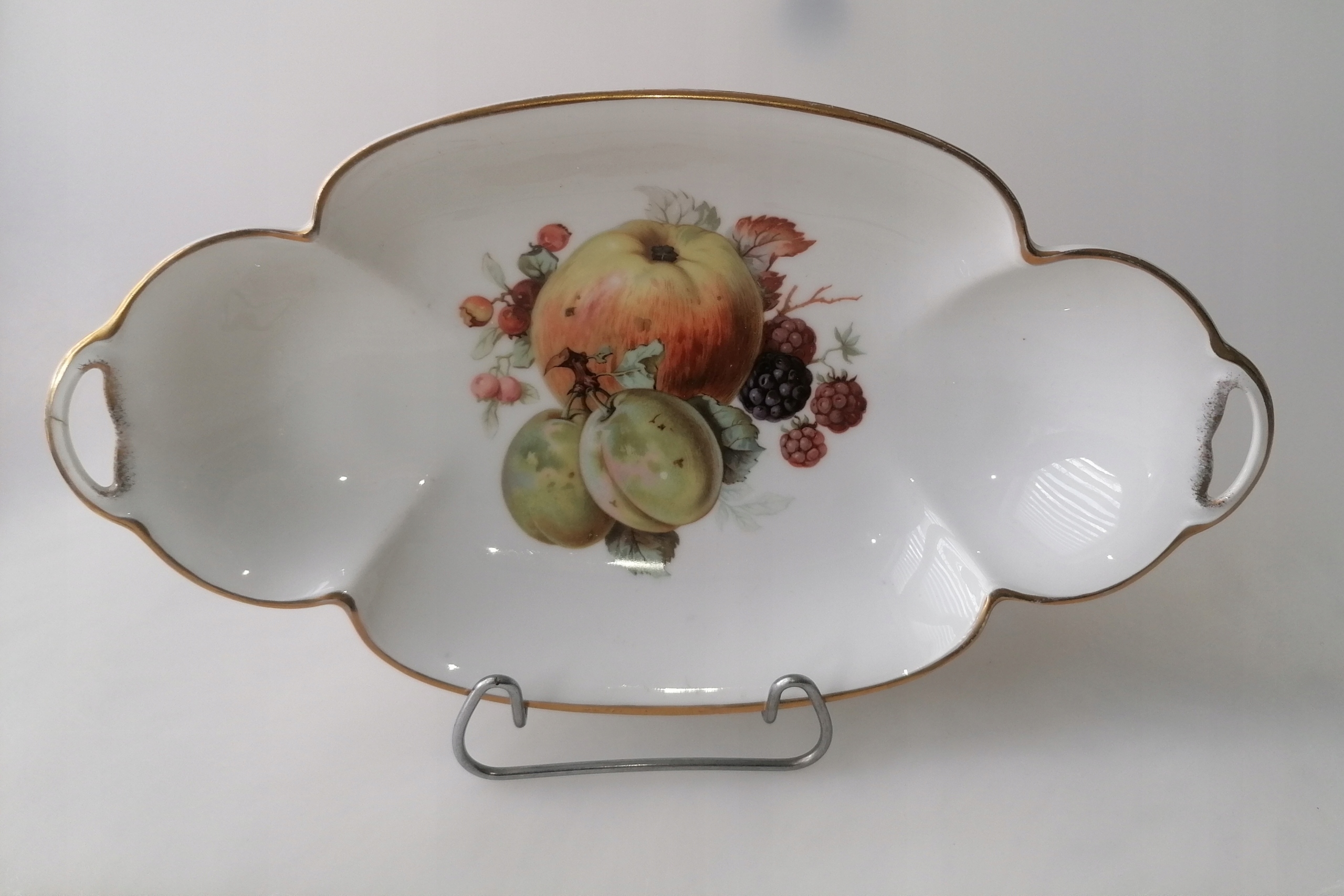 PIĘKNA PATERA Z UCHWYTAMI ROSENTHAL CHRYSANTHEME