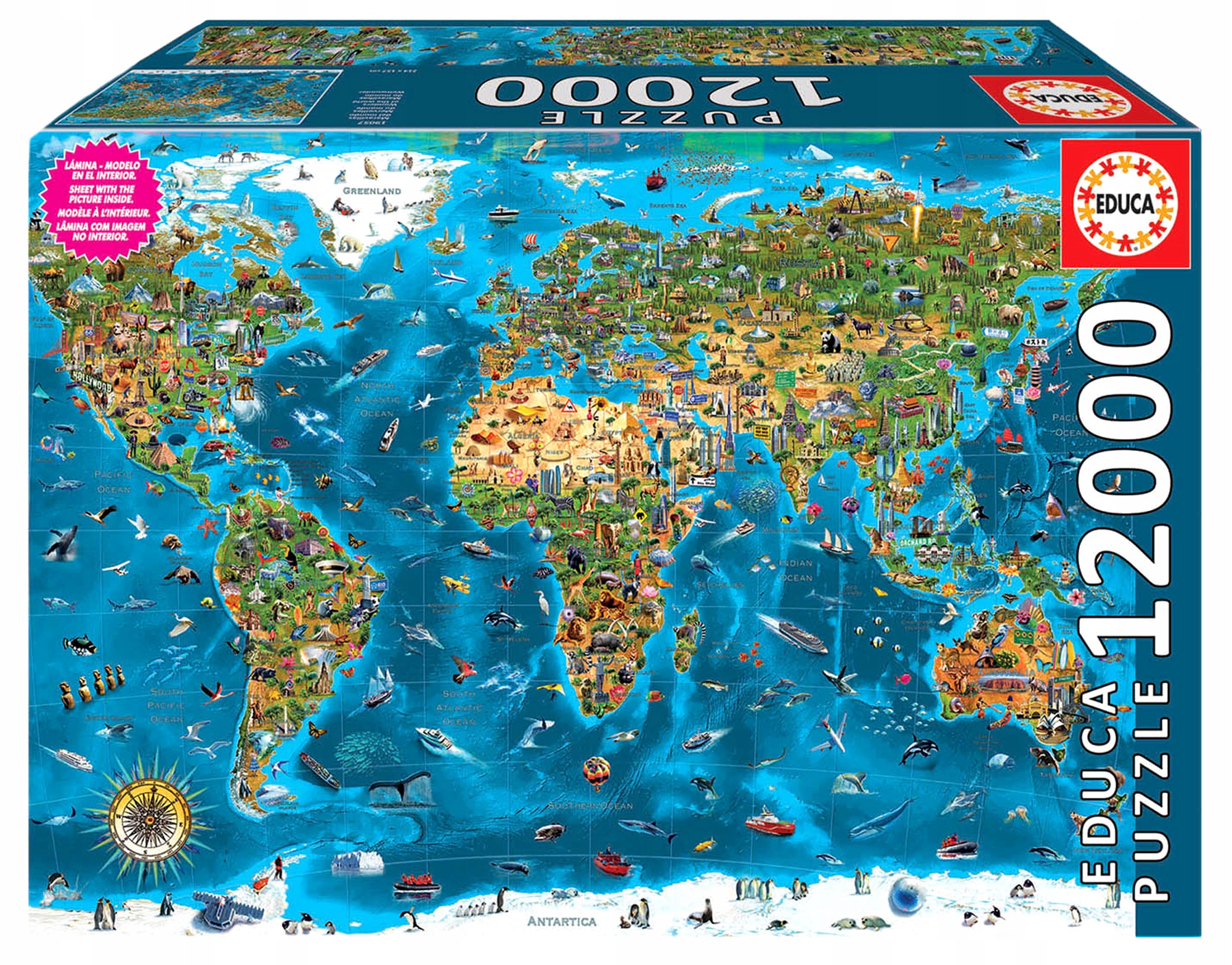 

Educa Puzzle 12000 el Cuda świata