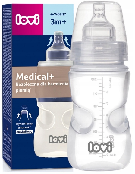LOVI BUTELKA MEDICAL 250 ML SMOCZEK WOLNY 3M+