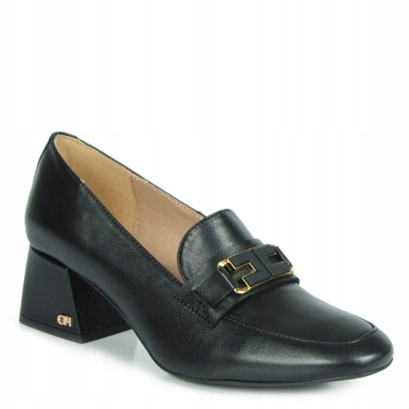 Chebello 4052 Lodičky Sloupek Kůže Lico Černé 36