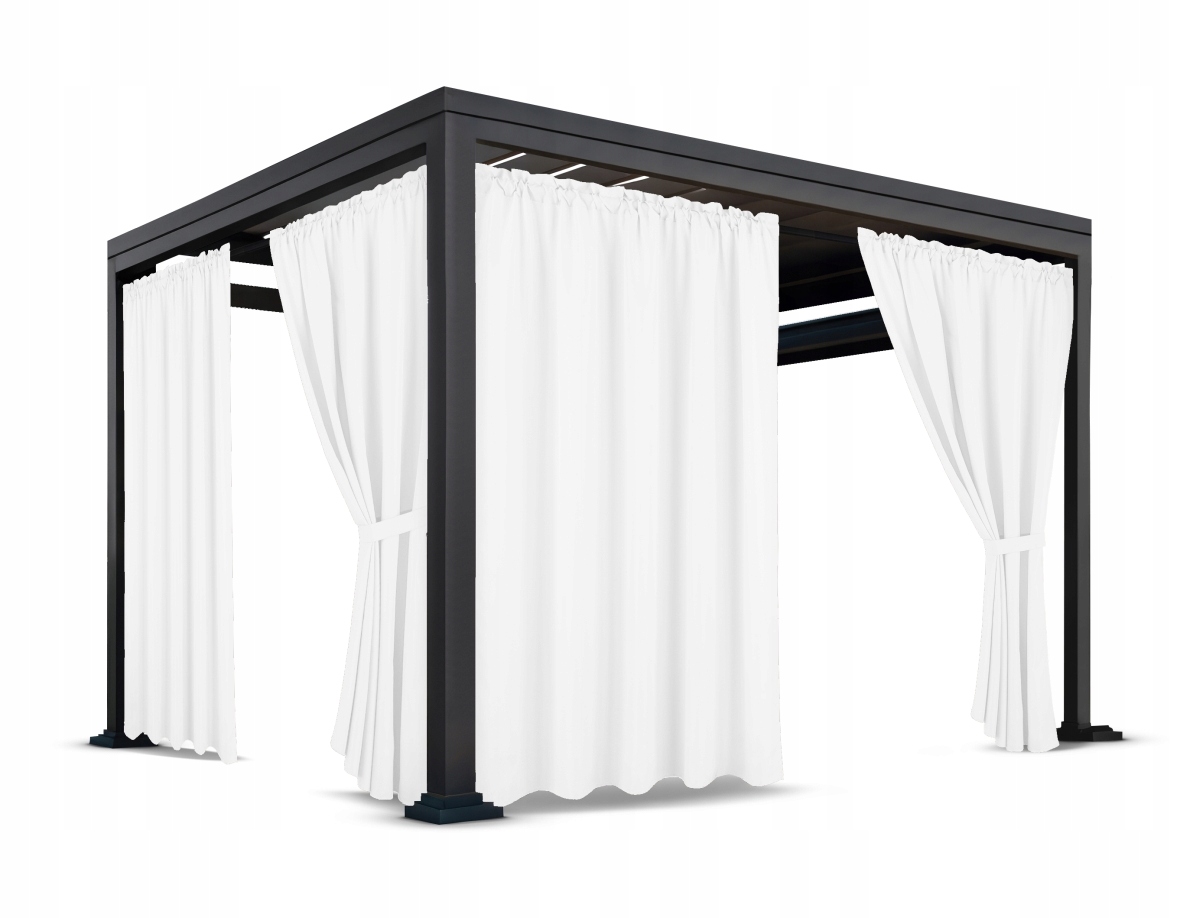 ZASŁONY NA TARAS 155x220 ZASŁONA OGRODOWA OGRODOWE Z TUNELEM WODOODPORNE