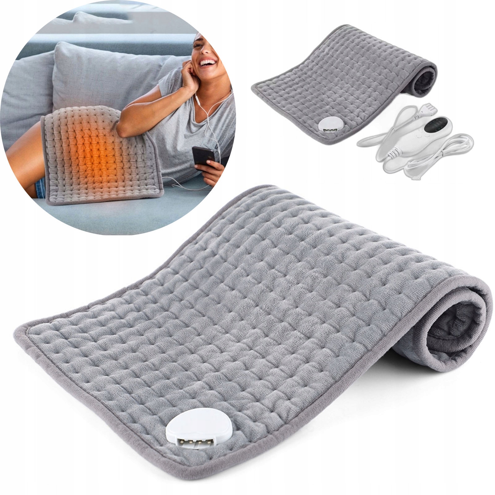 Poduszka elektryczna podgrzewana termofor mata XL 60x30