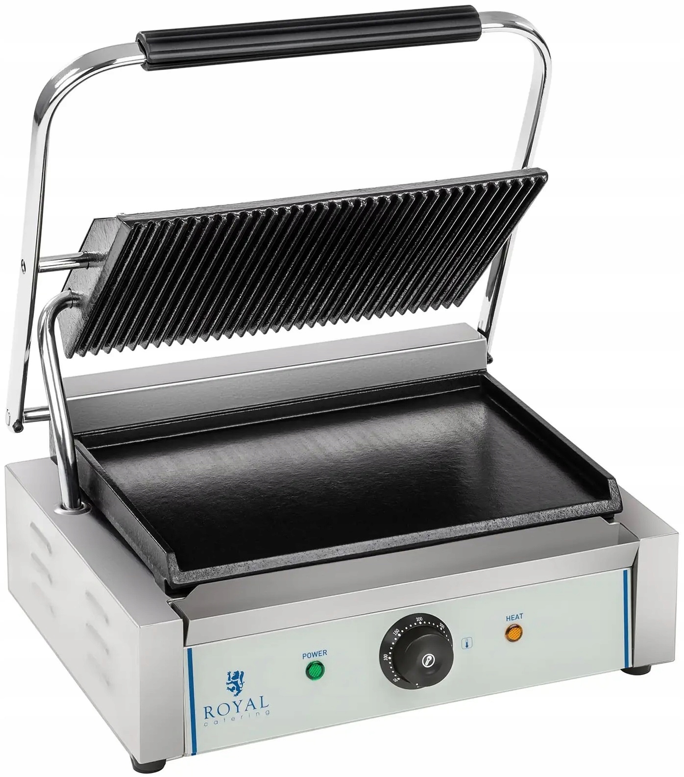 Grill kontaktowy elektryczny 2200 W Royal Catering RCKG-2200-G 10010244