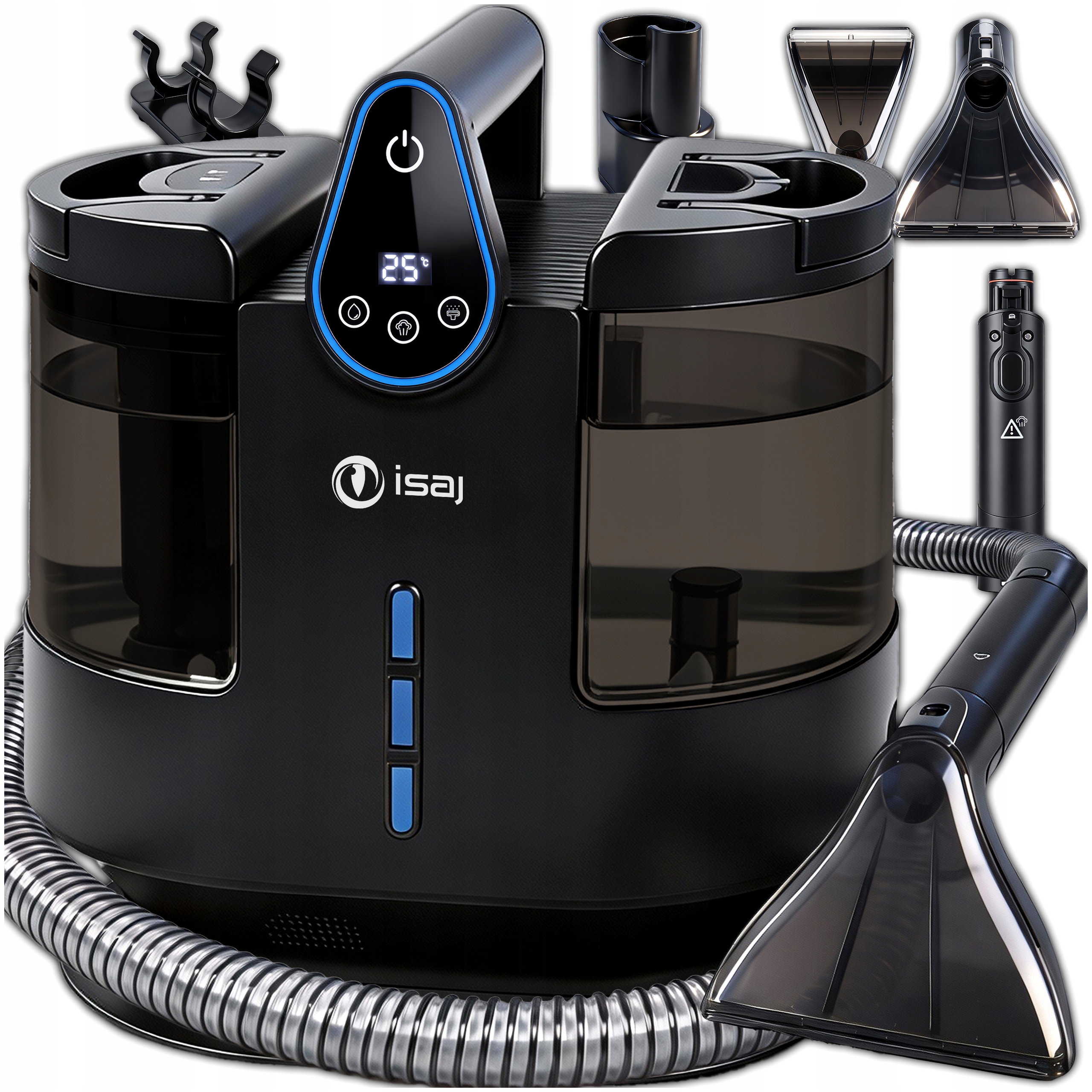 Odkurzacz Piorący Z Funkcją Pary Steam Do Prania Tapicerki Dywanów 1700W