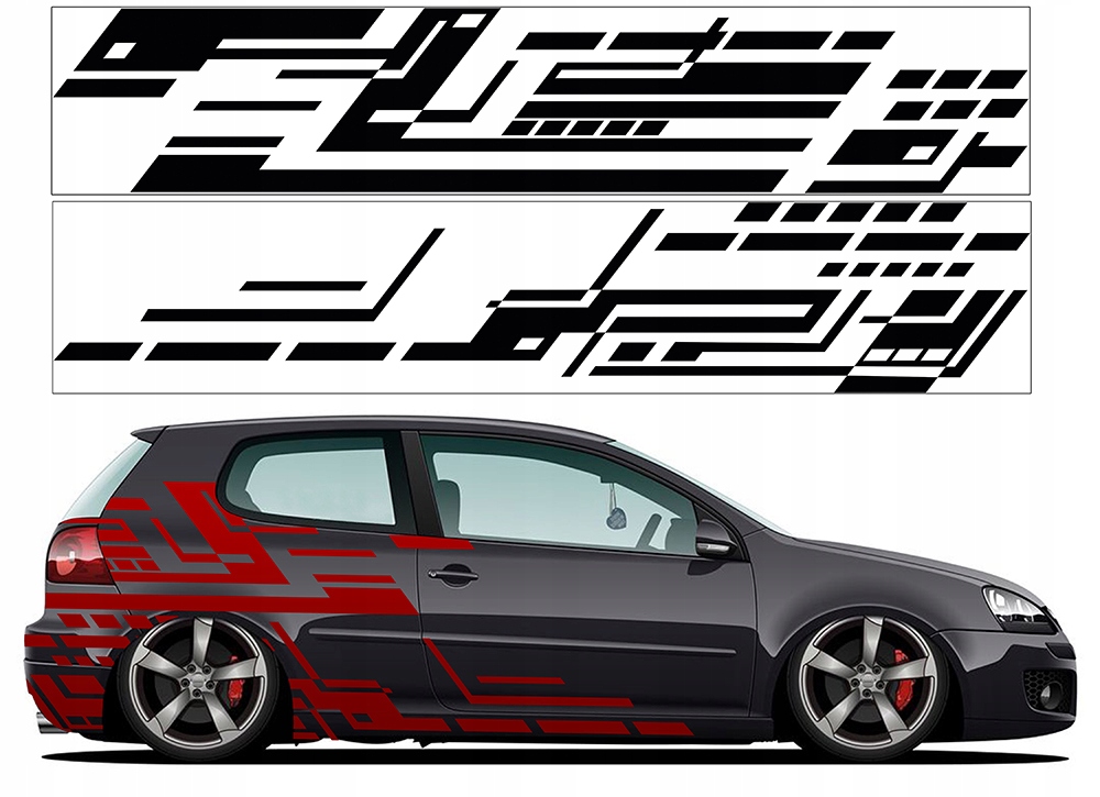 Nálepky na auto Grafický Motív 4 listy Farby