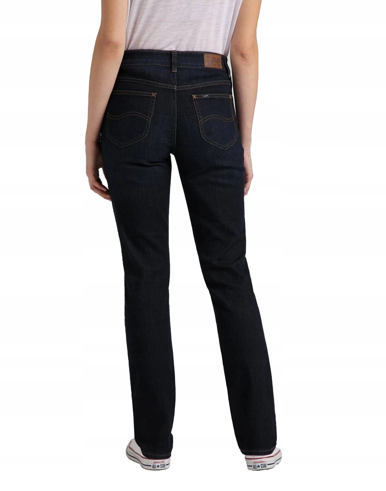 Damskie spodnie proste Lee Comfort Straight Darkest Night L34CTTJI 29/33