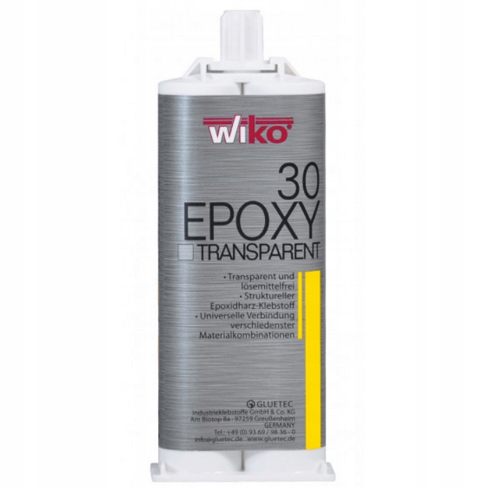 Klej epoksydowy Epoxy Transparent 30, dwuskładnikowy klej 50ml