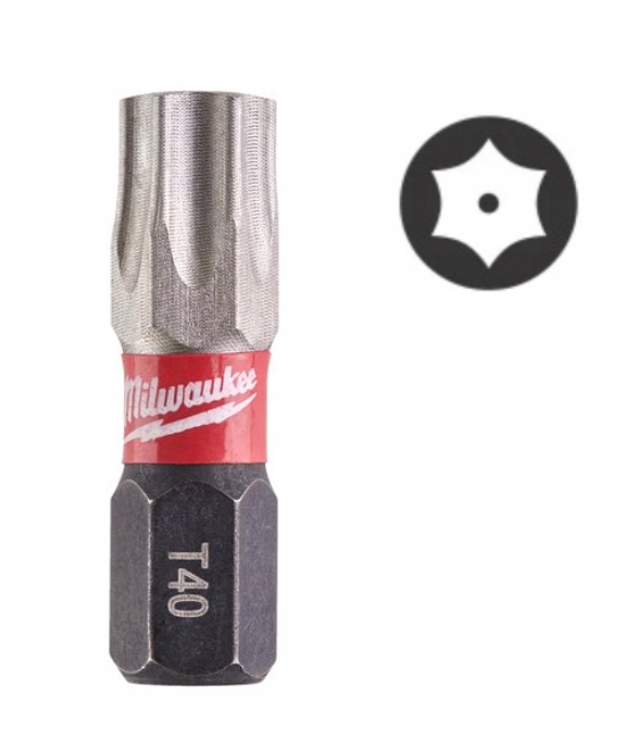 

Bit końcówka udarowa Torx40 Milwaukee Tx BO40 25mm