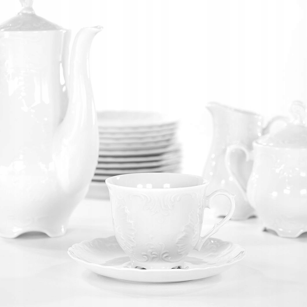 0001 SPODEK 13 cm ROCOCO ĆMIELÓW PORCELANA MALCER Kolor biały