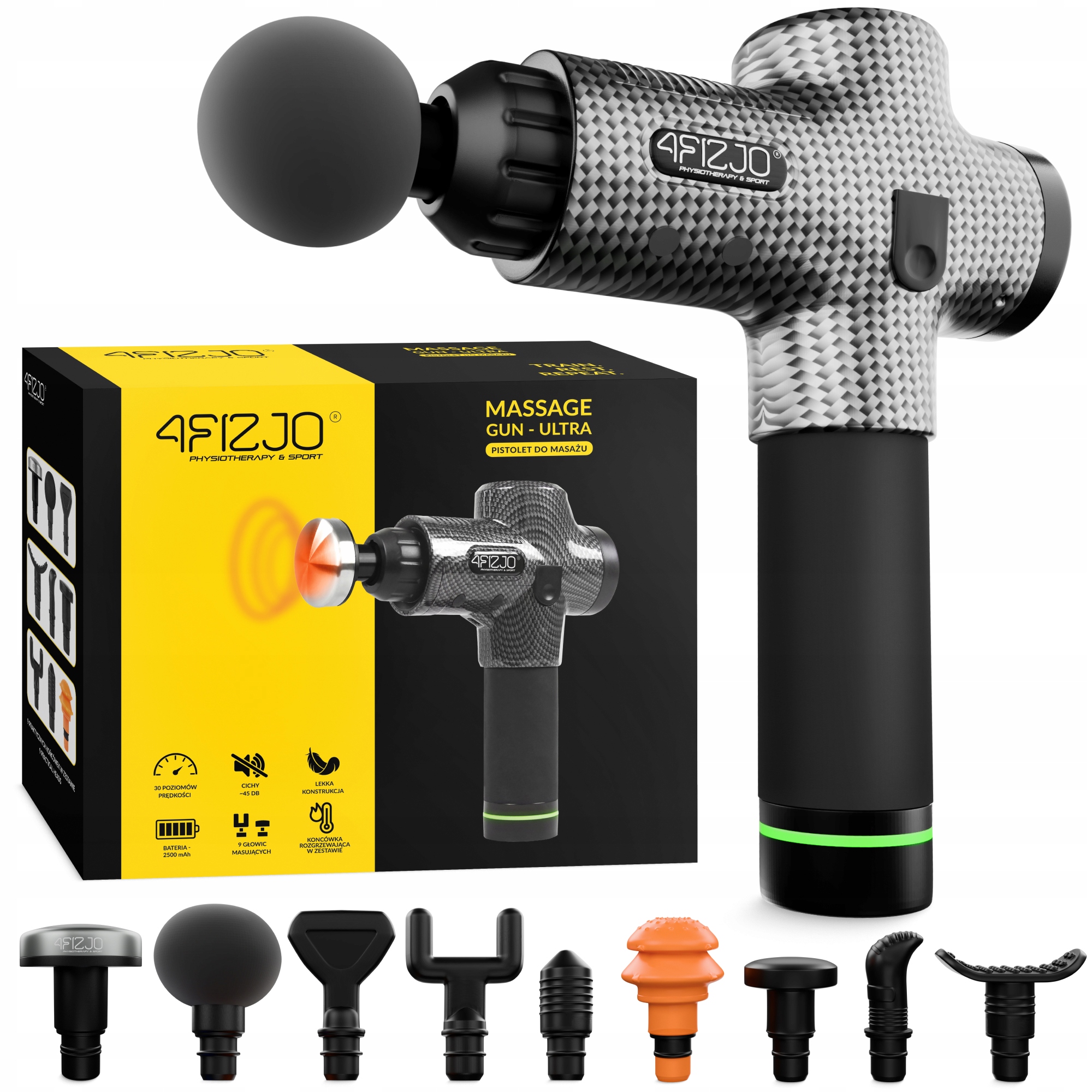 Masážní Pistole Masážní Přístroj S Vyměnitelnými Relaxačními Nástavci Massage Gun Ultra