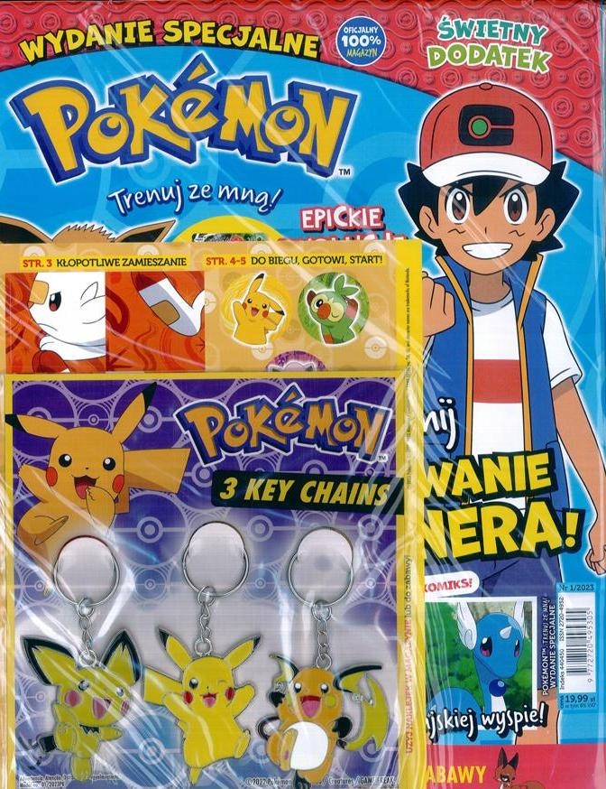 POKEMON WS 1/2023 TRENUJ ZE MNĄ + BRELOKI