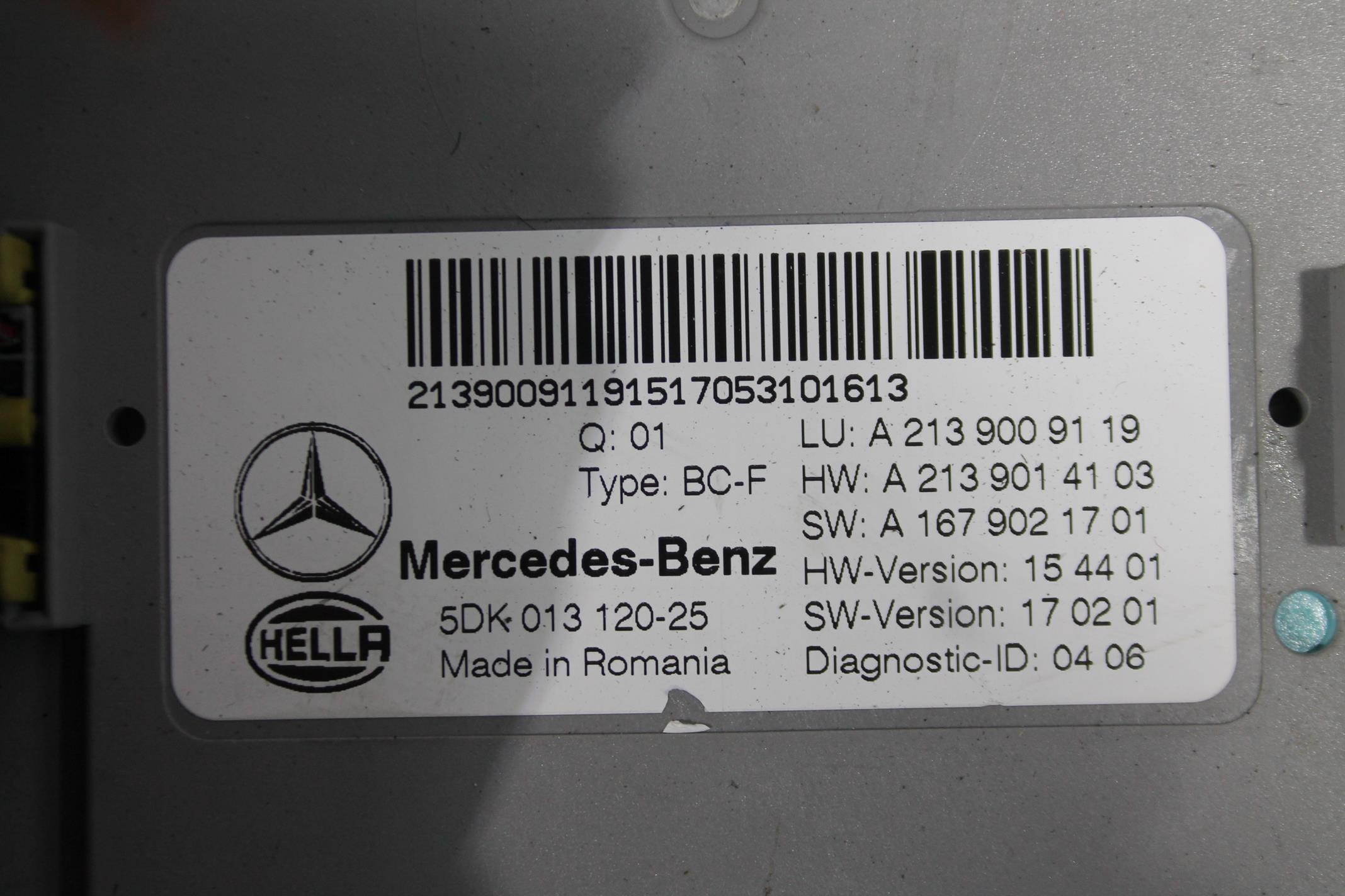 module SAM A2139009119 MERCEDES E-KLASA W213
