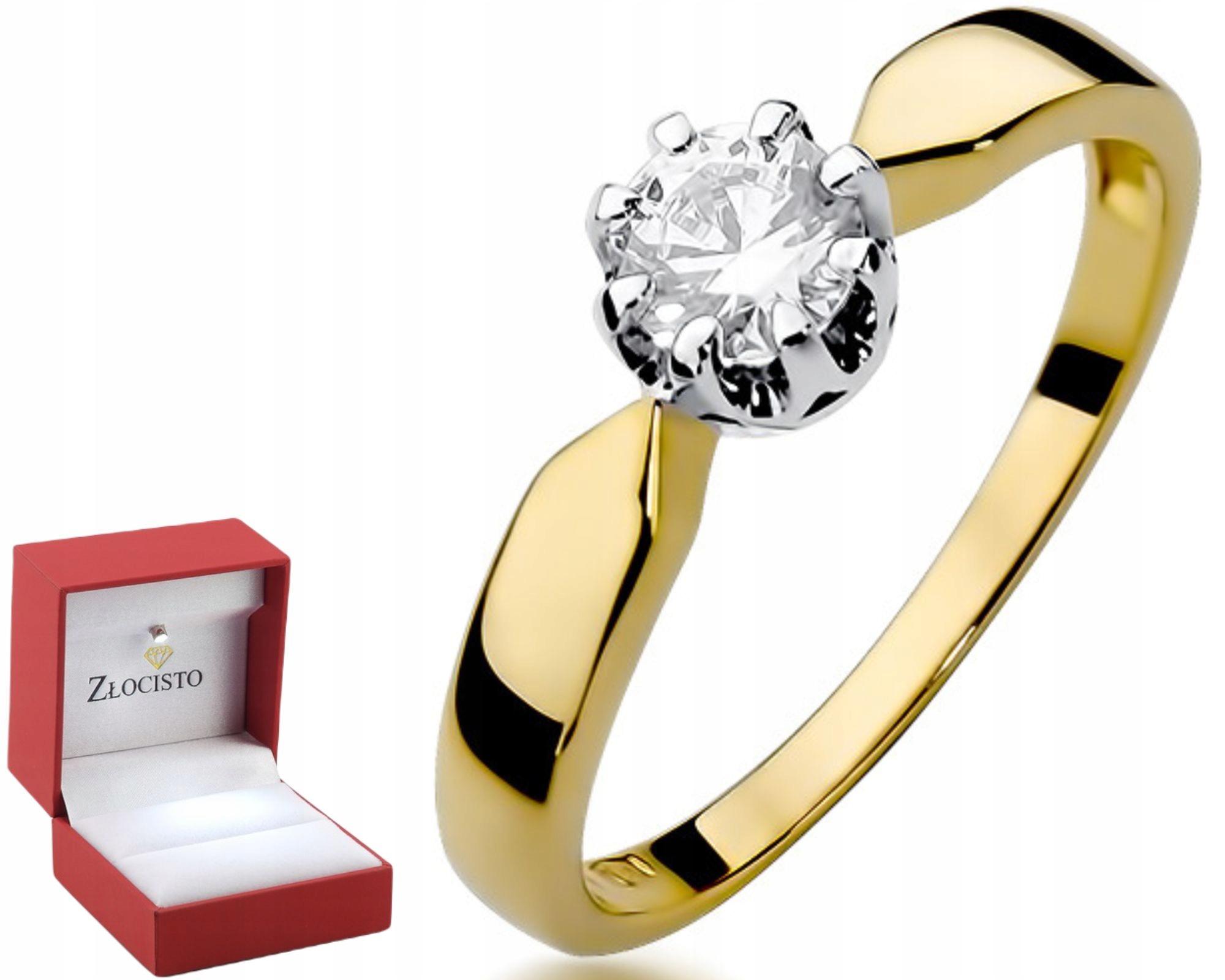 Prstýnek Diamanty 0,50 Ct Gravírování Dárek Pro Ženu