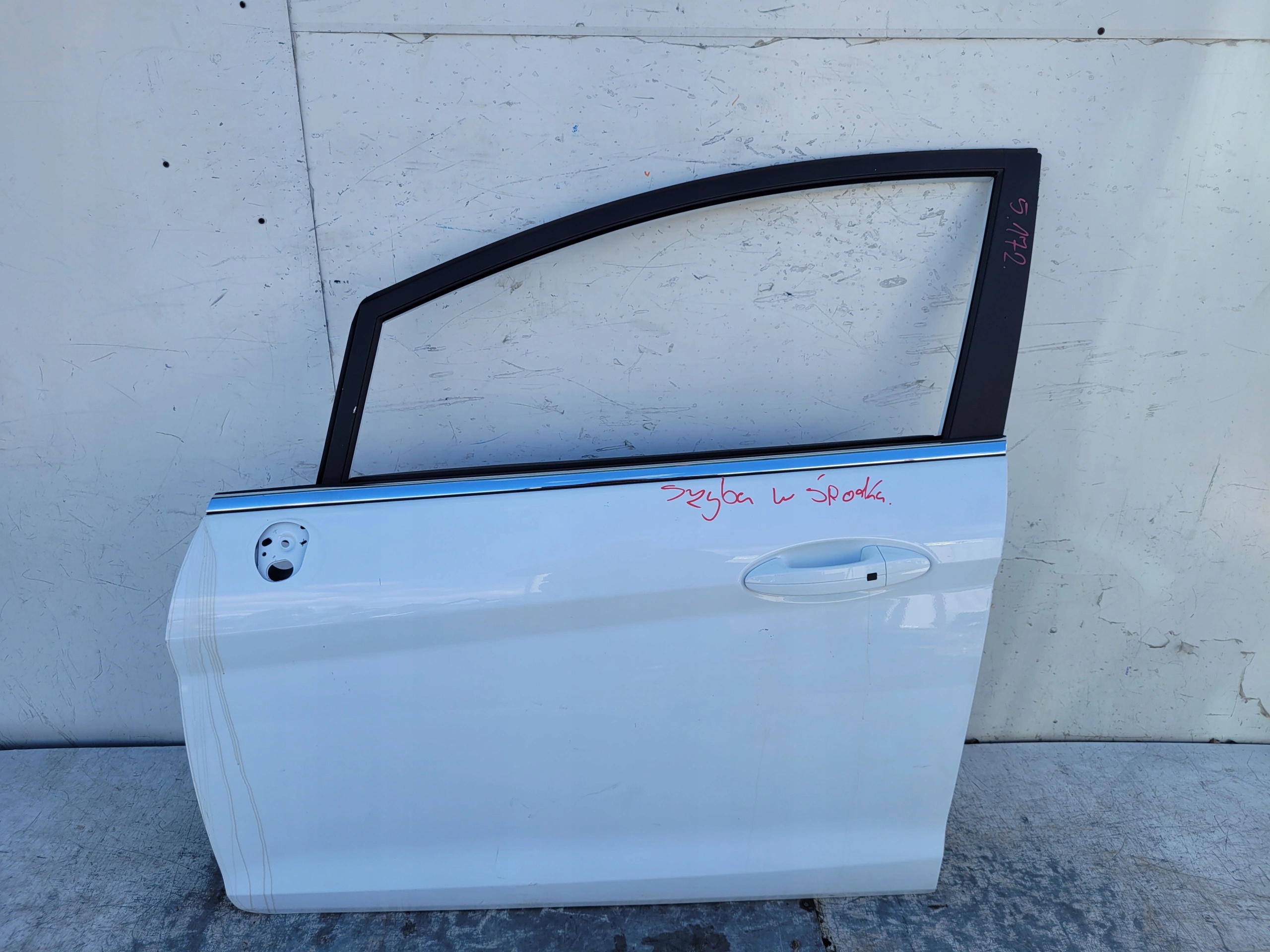 FORD FIESTA MK7 5D DRZWI LEWY LEWE PRZÓD PRZEDNIE