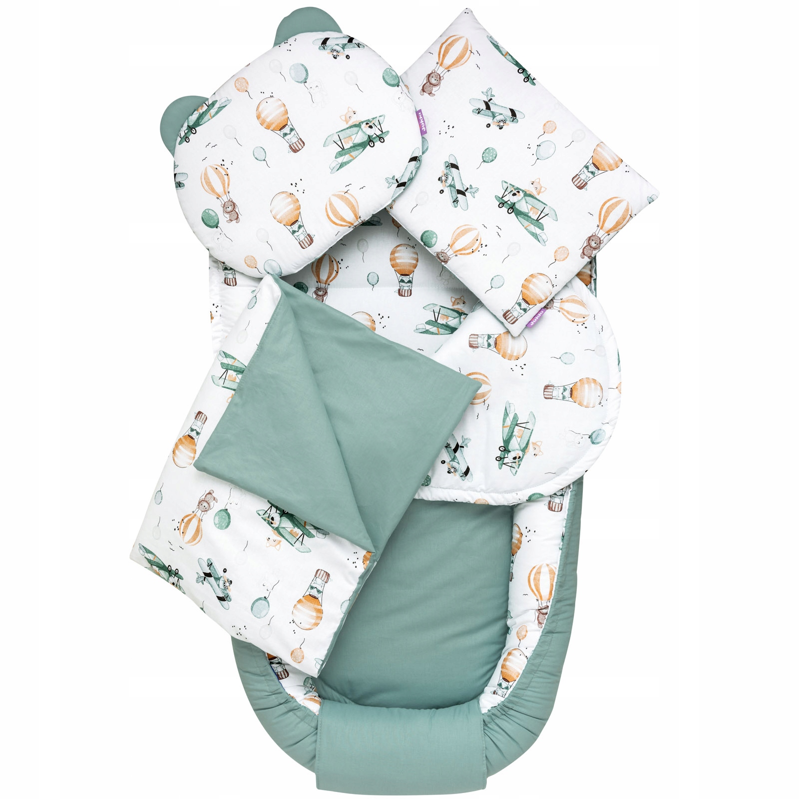 

5-CIO Elementowy Zestaw Niemowlęcy Z Kokonem XXL