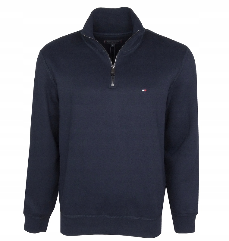 Tommy Hilfiger pánská mikina, částečně rozepínací, tmavě modrá, S