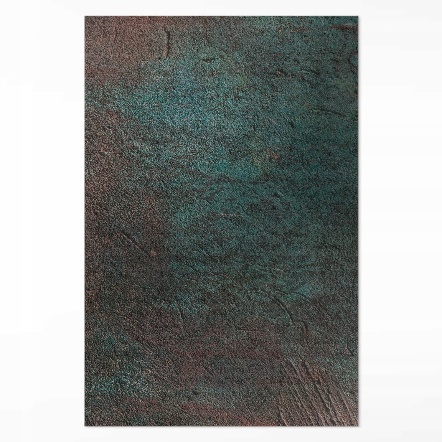 Pvc koberec do kancelárie, zelenohnedý betón, industriálny štýl XXL, 150 x 225 cm