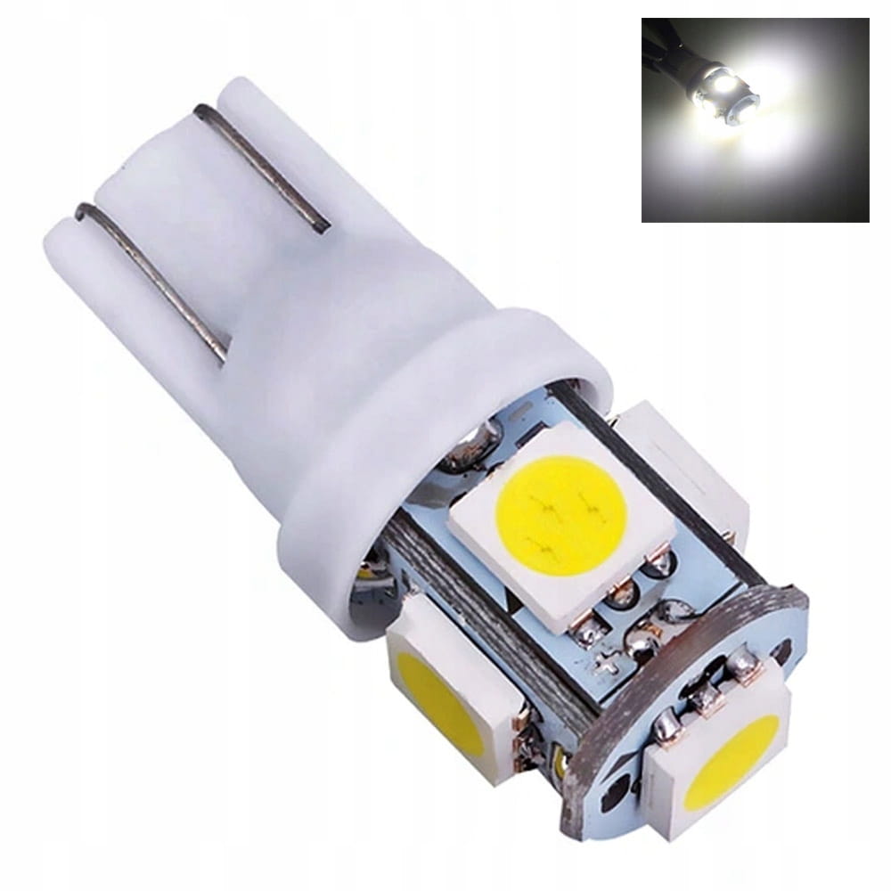 T10 W5W Led smd Dioda Rozpraszająca biała zimna 5w1 Chipów Do Kabiny